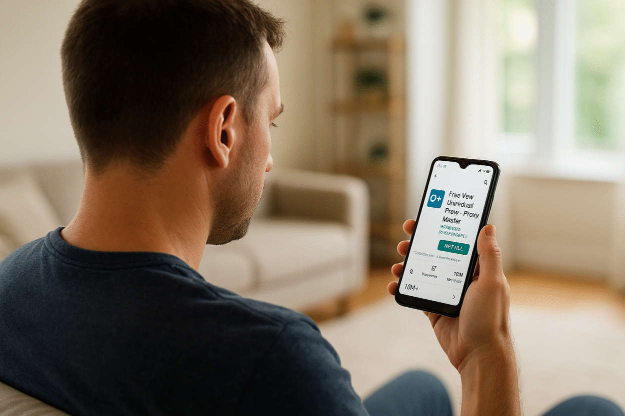 Personne consultant les tunnel VPN.