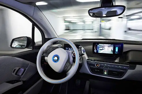 Intérieur de voiture.