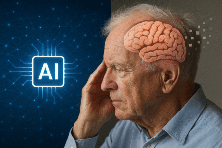 IA et personne souffrante de la maladie d’Alzheimer.