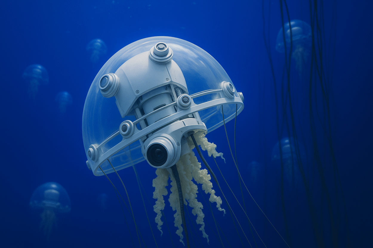 Concept de robot méduse.