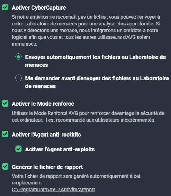 Protection AVG basique des programmes indésirables (3)