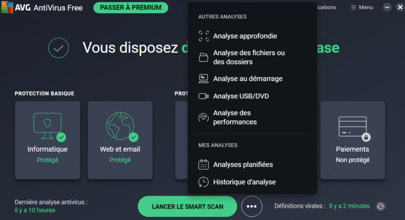Avg. Test Test AVG Antivirus 2026 (gratuit et payant) : notre avis sur la suite ...