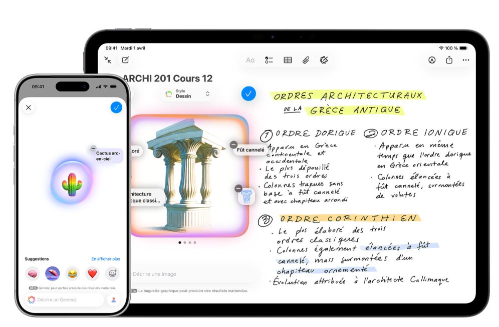 Genmoji et Image Playground dans Apple Intelligence