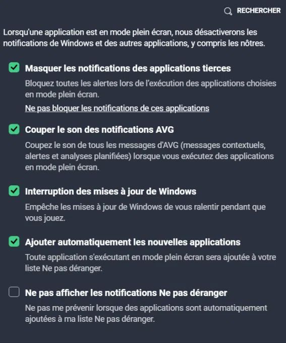 mode ne pas déranger