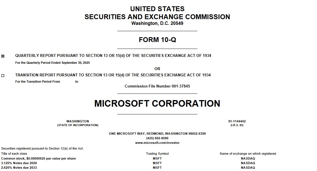 Document sur les investissements de Microsoft