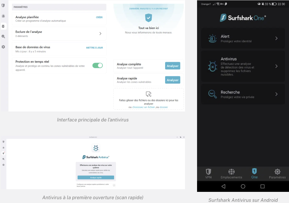 interface antivirus surfhark