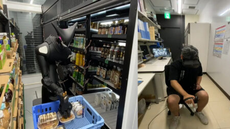 Robots dans les supermarchés japonais