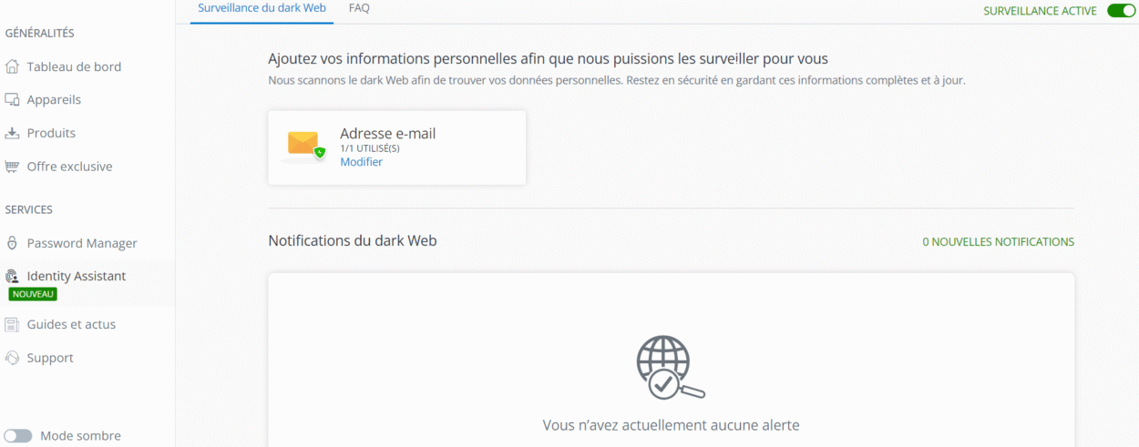 Identity Assistant Avira