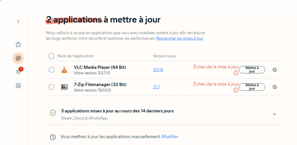 Test Avast Software Updater