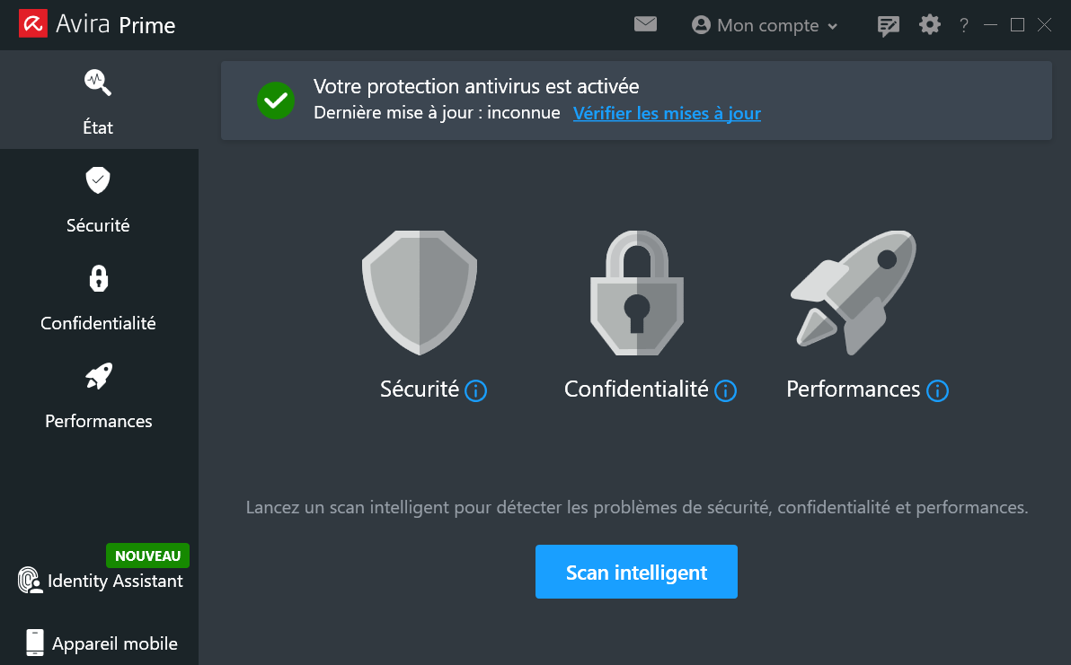 accueil Avira Prime