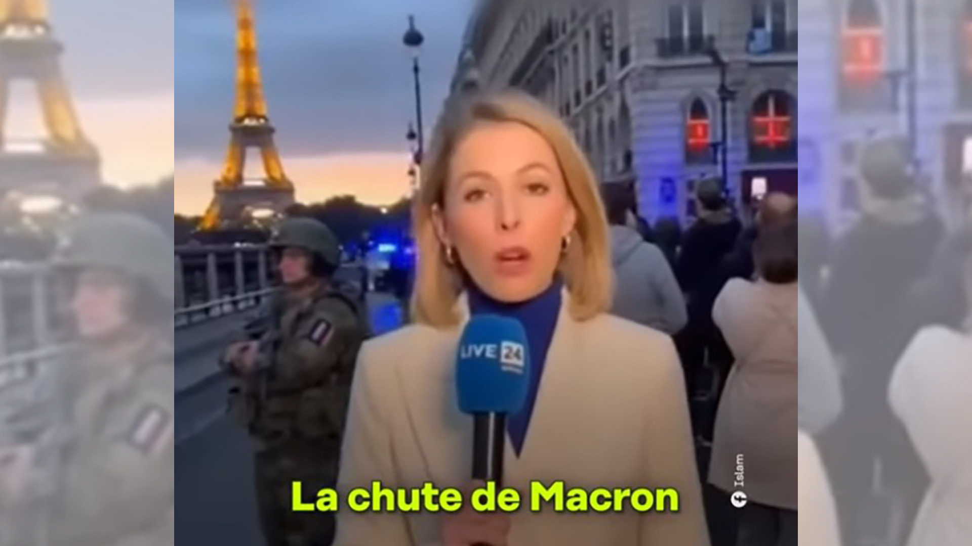 Vidéo IA de faux coup d'Etat en France