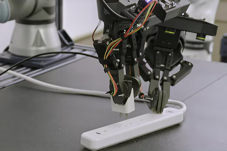 Robot avec modèle Rho-alpha de Microsoft