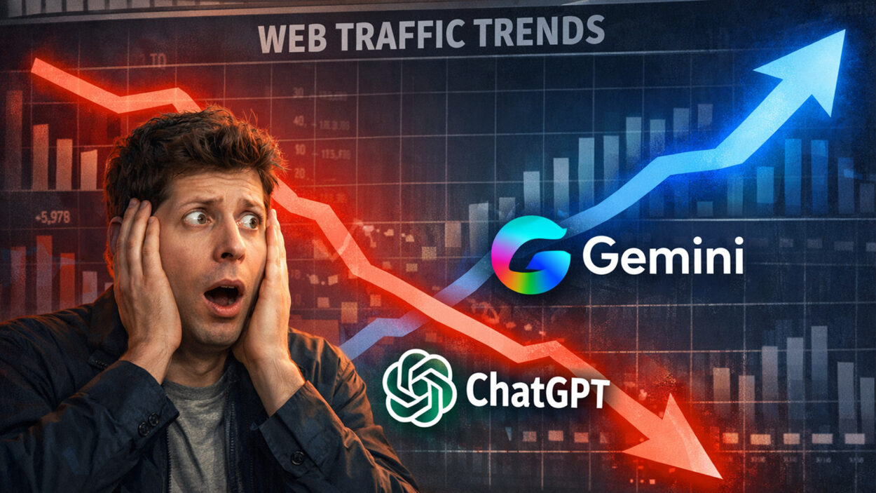 Bilan 2025 : ChatGPT a perdu du trafic web au profit de Gemini de Google Baisse des parts de marché de ChatGPT
