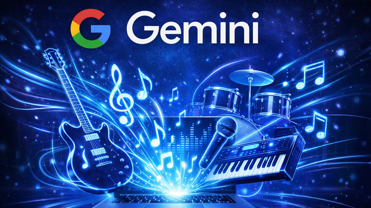 Modèle de création musicale IA Lyria 3 de Google dans Gemini