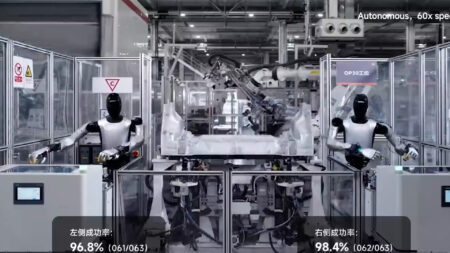 Robots CyberOne de Xiaomi en usine